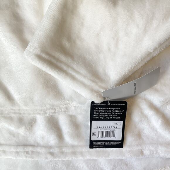 C9 Champion Men Hoodie Size XXL White Fleece Activewear Long Sleeve Pocket NWT - Picture 9 of 12